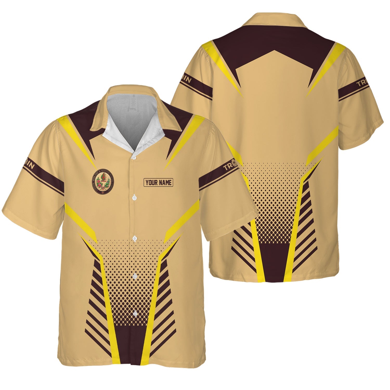 Railspirit Personalized London, Midland and Scottish Railway Hawaiian Shirt Unisex Train Shirt All Over Print