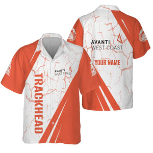 Railspirit Personalized Avanti West Coast Hawaiian Shirt Crackle Texture Style Shirt For Trackhead