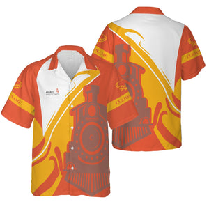 Railspirit Personalized Avanti West Coast Hawaiian Shirt Flame-Inspired Style Shirt Gift Idea For Train Lovers