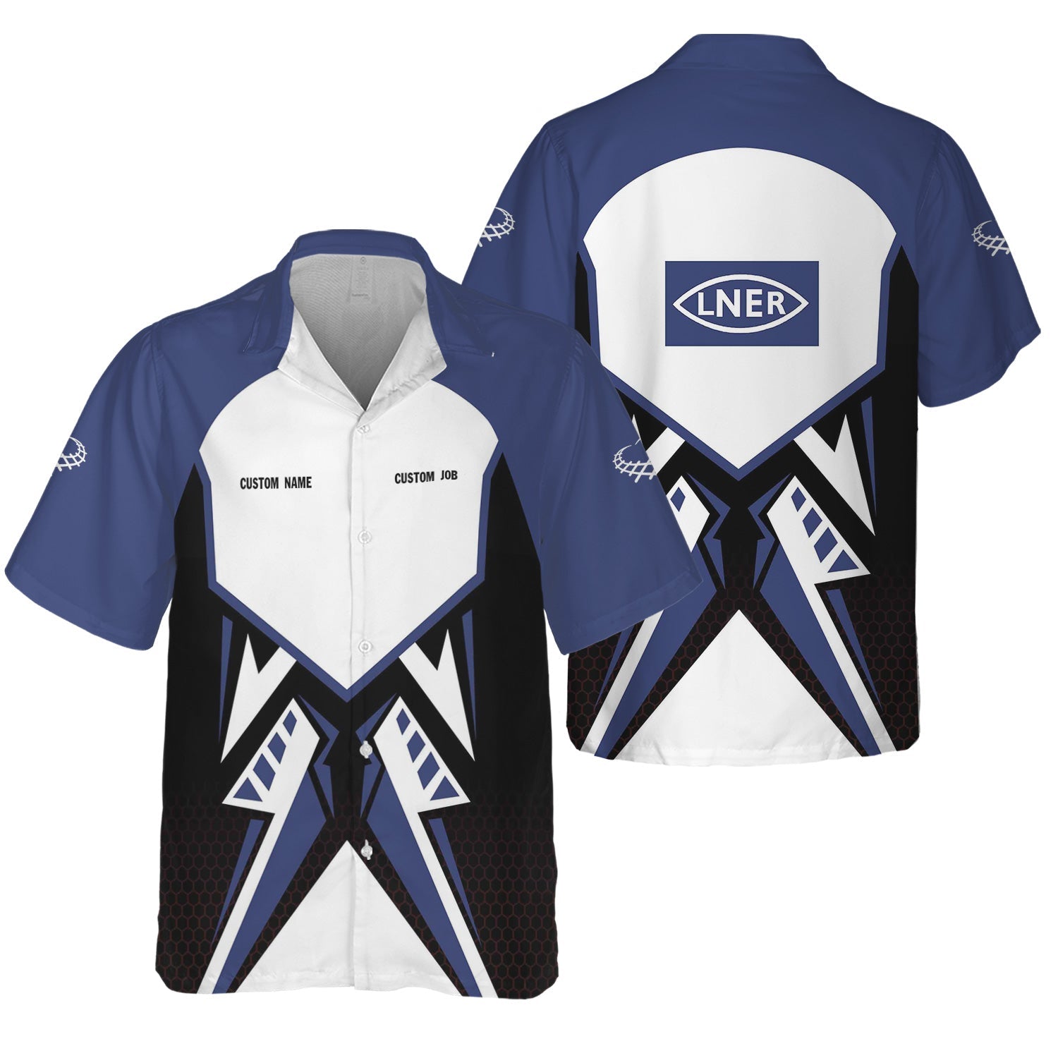 Railspirit Personalized London and North Eastern Railway Hawaiian Shirt Vibriant Style with Custom Position Train Shirt