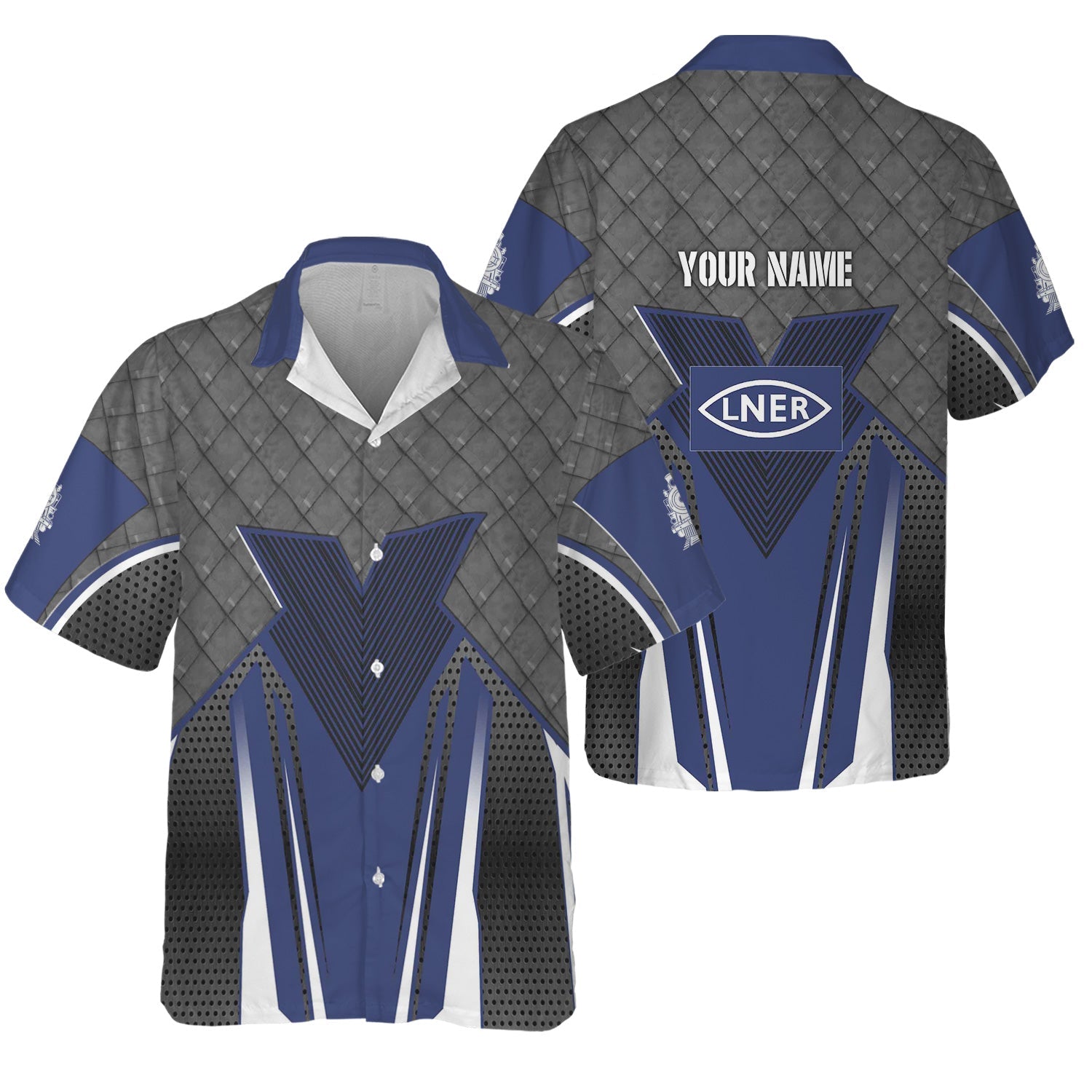 Railspirit Personalized London and North Eastern Railway Hawaiian Shirt Rugged Steel Vibes Train Shirt All Over Print