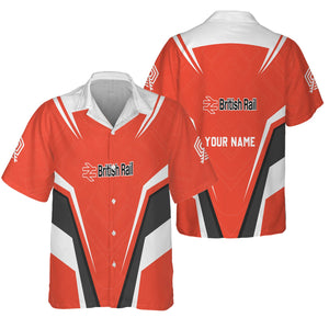 Railspirit Personalized British Railway Hawaiian Shirt Railway Inspired Apparel Train Shirt For Train Lovers