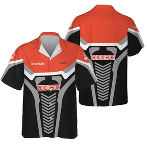 Railspirit Personalized British Railway Hawaiian Shirt Track-Inspired with Custom Job Position Train Shirt