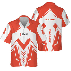 Railspirit Personalized British Railway Hawaiian Shirt Railway Trainspotter Style Shirt Gift Idea For Foamers