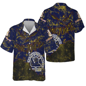 Railspirit Personalized Jersey Central Railroad Hawaiian Shirt Torn Graphic Style CNJ Train Shirt For Rail Junkie