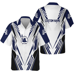 Railspirit Personalized Jersey Central Railroad Hawaiian Shirt Railroad Tribute Design CNJ Train Shirt for Train Lovers