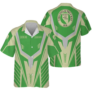 Railspirit Personalized Virginia & Truckee Railroad Hawaiian Shirt Workwear-Inspired with Custom Position Train Shirt