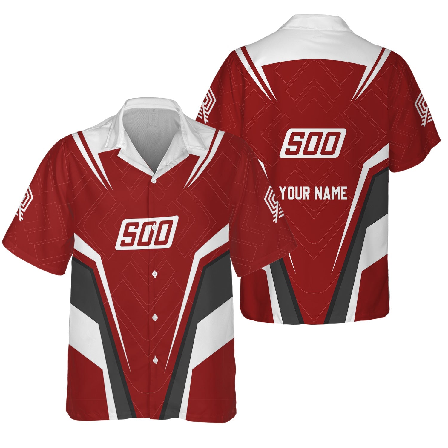 Railspirit Personalized Soo Line Railroad Hawaiian Shirt Railway Inspired Apparel Train Shirt For Train Lovers