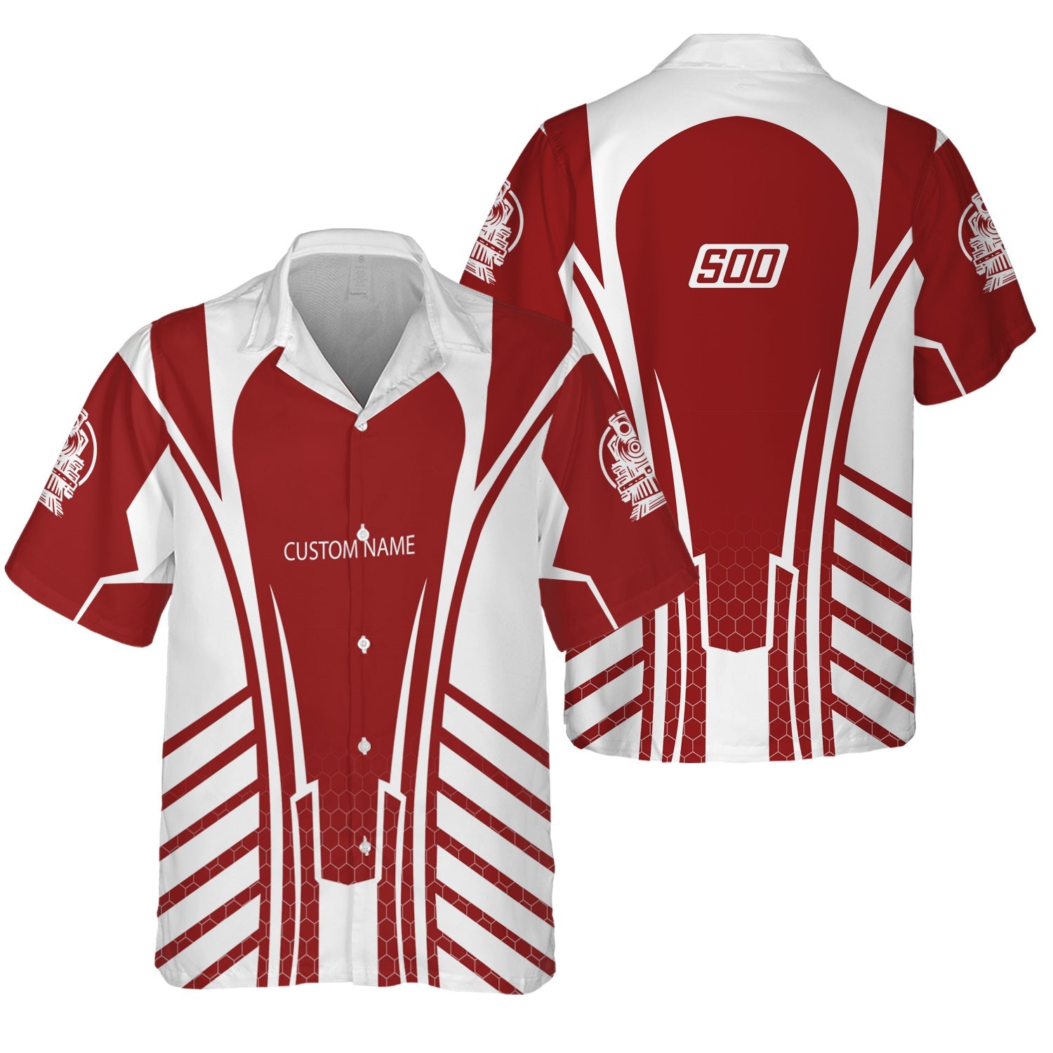 Railspirit Personalized Soo Line Railroad Hawaiian Shirt Striped Railroad Style Train Shirt All Over Print