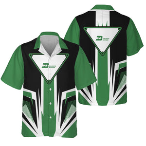 Railspirit Burlington Northern Railroad Hawaiian Shirt Bold Graphic Style All Over Printed Shirt