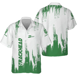 Railspirit Personalized Burlington Northern Railroad Hawaiian Shirt Paint Impact Design Train Shirt for Trackhead