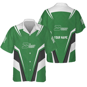 Railspirit Personalized Burlington Northern Railroad Hawaiian Shirt Railway Inspired Apparel Train Shirt For Train Lovers