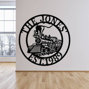 Railspirit Train Metal Sign Metal Wall Decor Custom Metal Name Sign Custom Train Signrailroad Sign Railway Sign Train Room Train