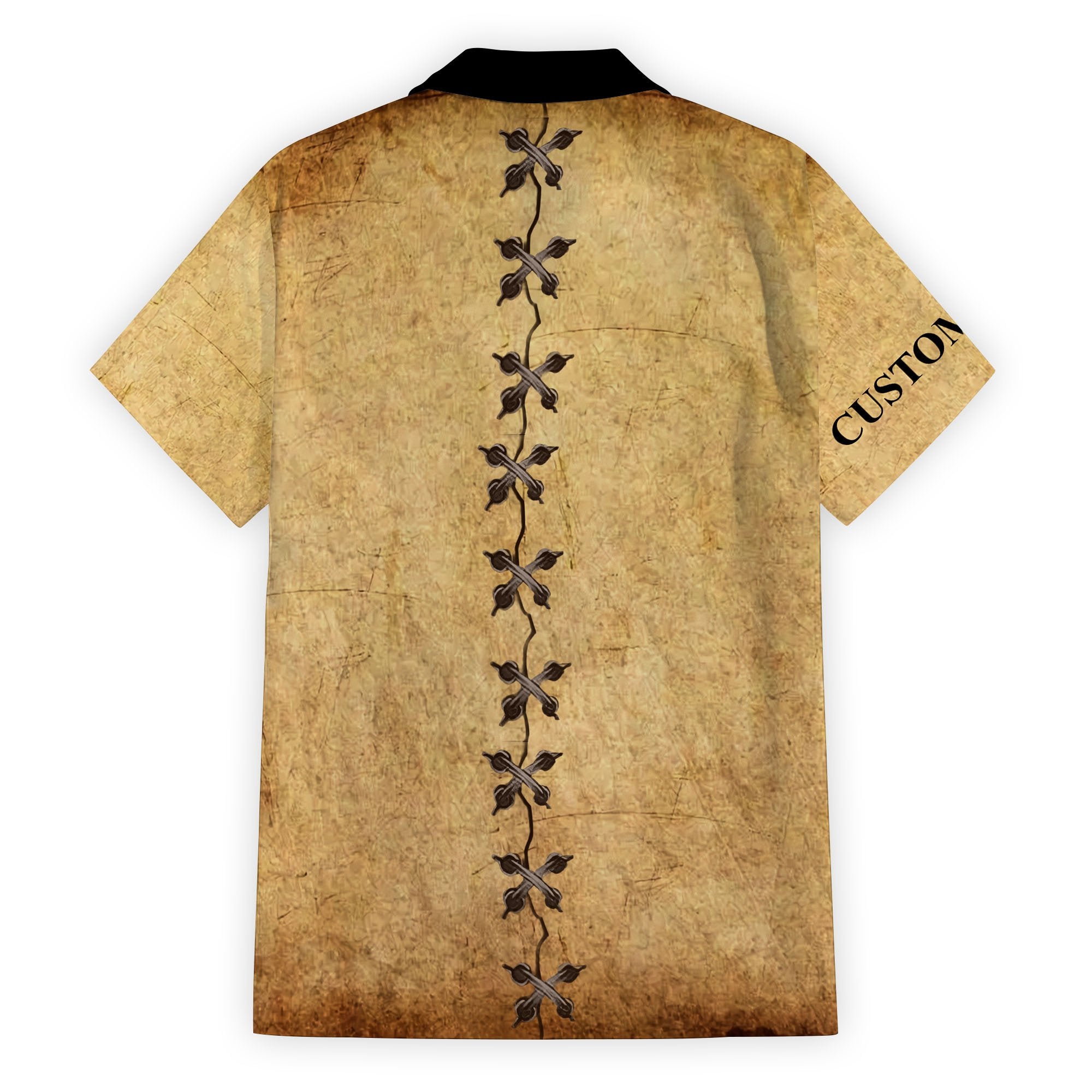 Railspirit Personalized Vintage Train Room Steam Locomotive Printed Hawaiian Shirt