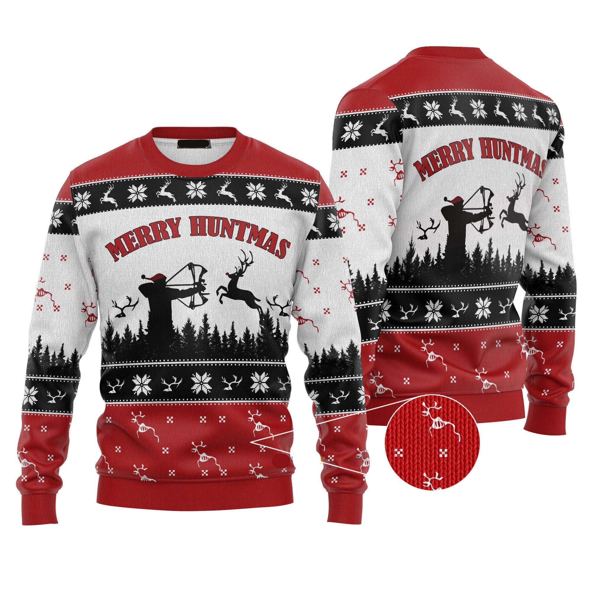 Merry Huntmas Hunting Ugly Christmas Sweater, Funny Christmas Sweaters