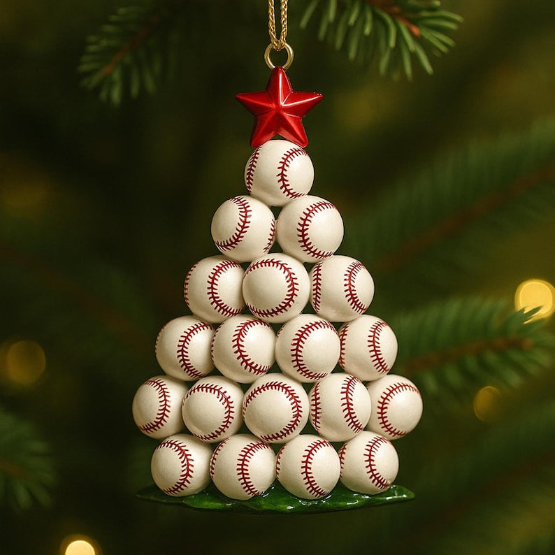Personalized Sports Christmas Ornament 2025, Kids Christmas Ornament, Baseball Ornament, Jesus Baseball Ornament 2025 Christmas Gift