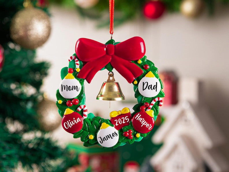 Personalized Family Christmas Ornament, 2025 Custom Family Ornament, Christmas Tree Ornament, Family Christmas Gift, Christmas Decor