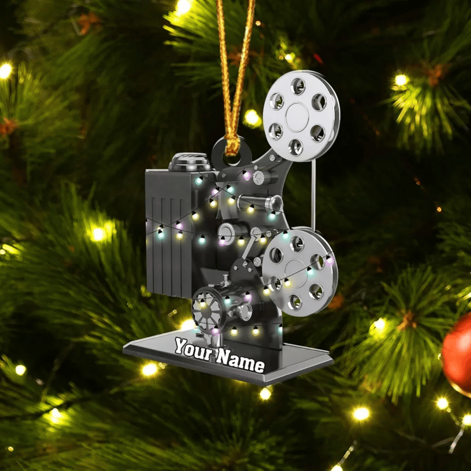Personalized Film Clapboard Ornament Movie Clapper Christmas Ornaments, Christmas Tree Decoration 2025