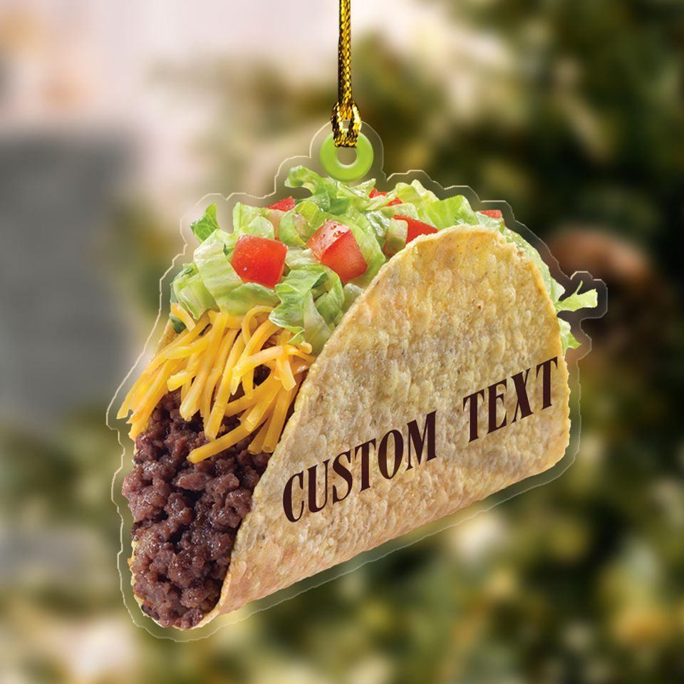 Personalized Taco Christmas Ornaments, Christmas Tree Decoration, Christmas Ornament 2025
