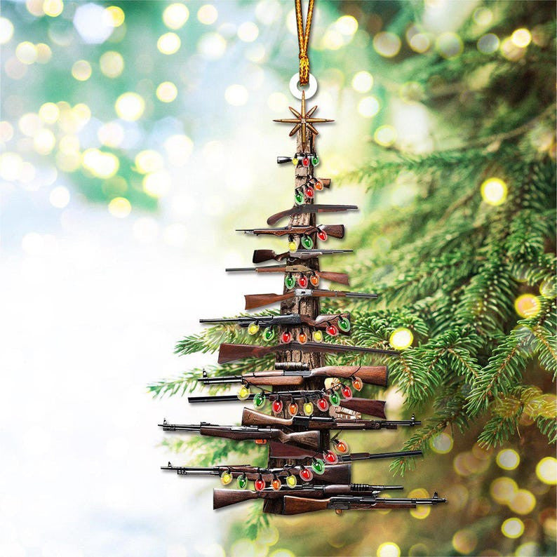 Hunting Christmas Tree Ornament, Gift For Hunters, 2025 New Release, Christmas Ornament 2025, Decor For Home