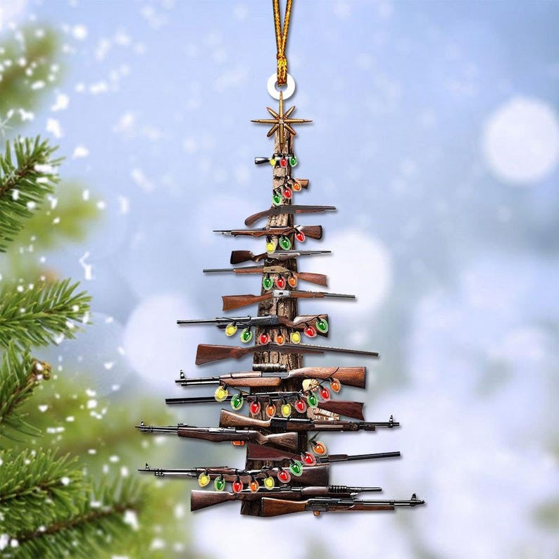 Hunting Christmas Tree Ornament, Gift For Hunters, 2025 New Release, Christmas Ornament 2025, Decor For Home