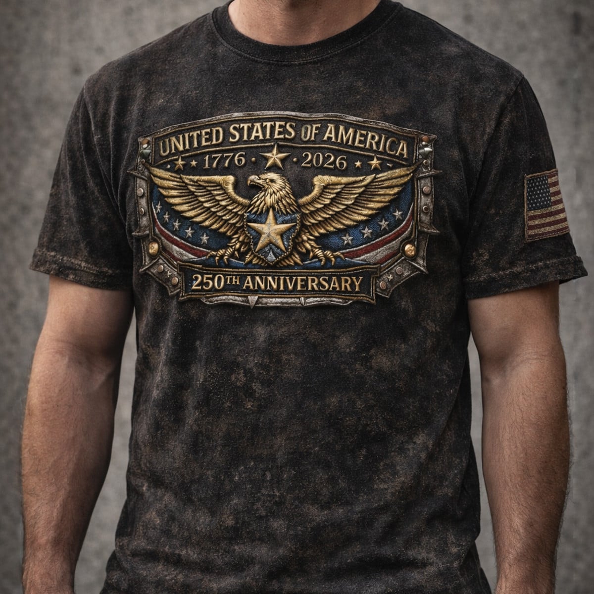 United States of America 250th Anniversary Shirt 1776-2026, Patriotic Eagle USA Tee, 4th of July Gift for Men, Graphic Print