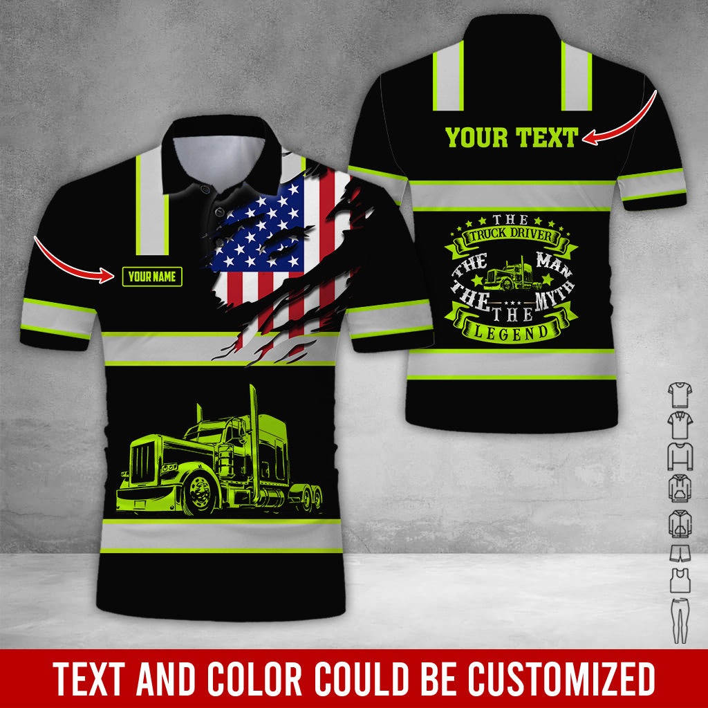 Custom Name Love Truck Clothes, Personalized Tow Truck Gear