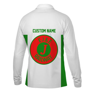 Railspirit Custom Name Elgin Joliet And Eastern Railroad Long Sleeve Polo Shirt Yes I Need All Those Train Printed Shirt