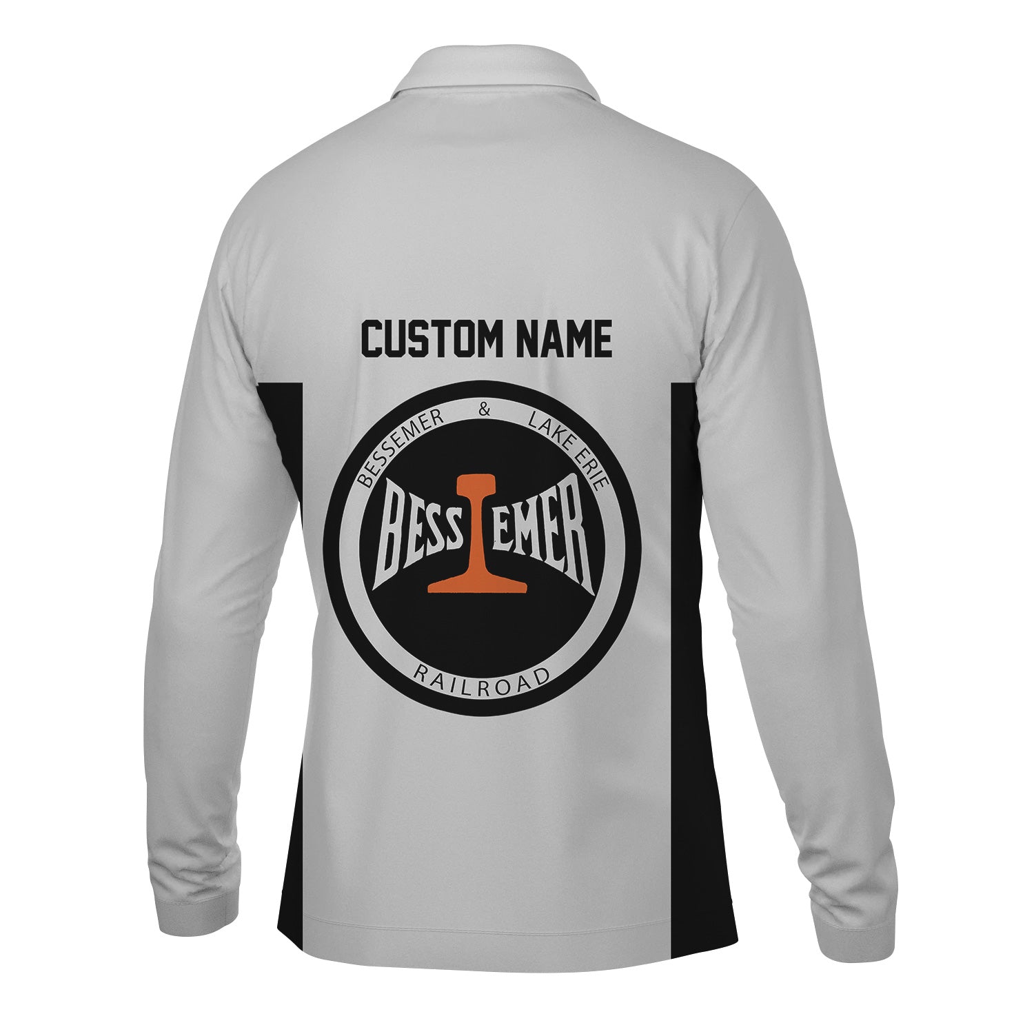 Railspirit Custom Name Bessemer And Lake Erie Railroad Long Sleeve Polo Shirt Yes I Need All Those Train Printed Shirt