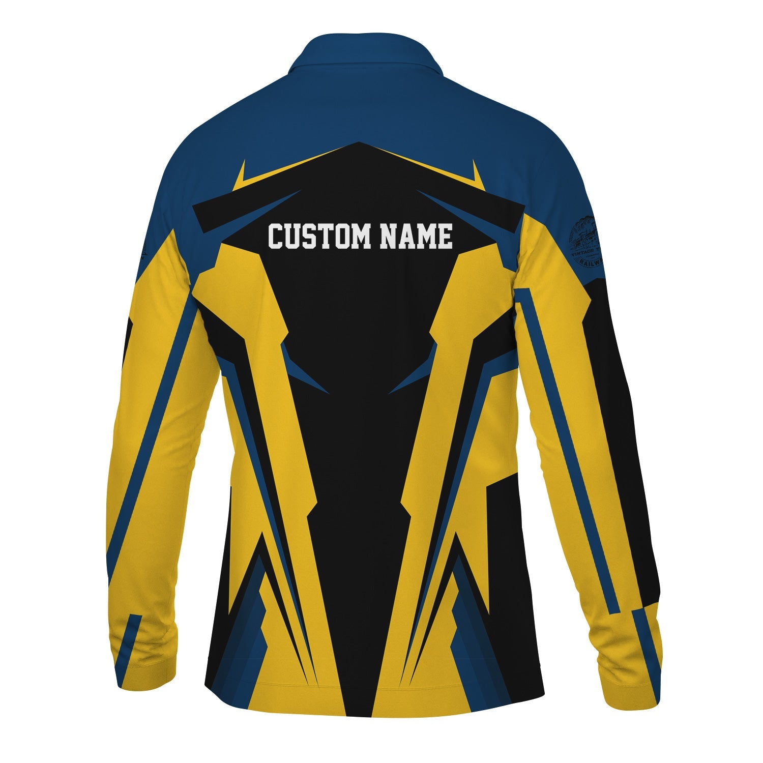 Railspirit Personalized Alaska Railroad Long Sleeve Polo Shirt Strong Line Train Long Sleeve Polo Shirt Gift Idea For Train Lover