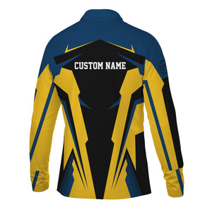 Railspirit Personalized Alaska Railroad Long Sleeve Polo Shirt Strong Line Train Long Sleeve Polo Shirt Gift Idea For Train Lover