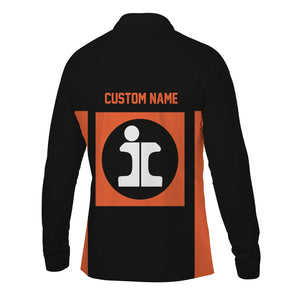 Railspirit Custom Name Illinois Central Railroad Long Sleeve Polo Shirt Yes I Need All Those Train Printed Shirt