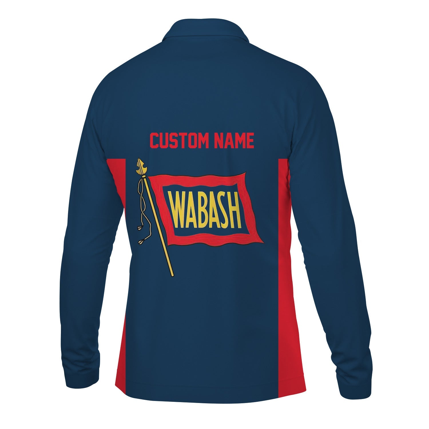 Railspirit Custom Name Wabash Railroad Long Sleeve Polo Shirt Yes I Need All Those Train Printed Shirt