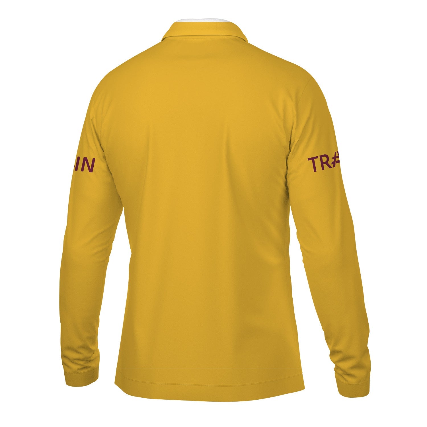 Railspirit Custom Name Boston and Maine Railroad Long Sleeve Polo Shirt Railroad Crossing Sign Printed Shirt