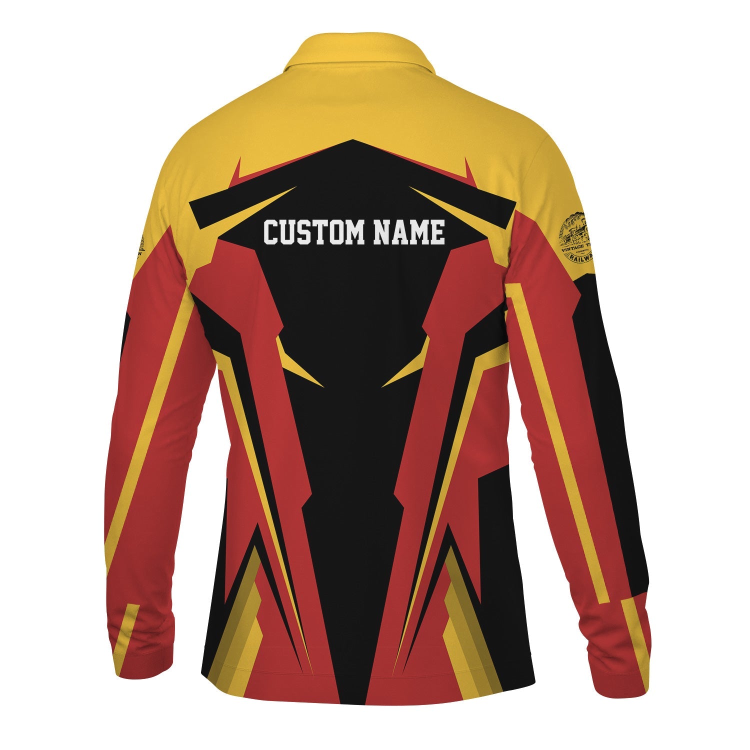 Railspirit Personalized Louisville and Nashville Railroad Long Sleeve Polo Shirt L&N Strong Line Train Long Sleeve Polo Shirt Gift Idea For Train Lover