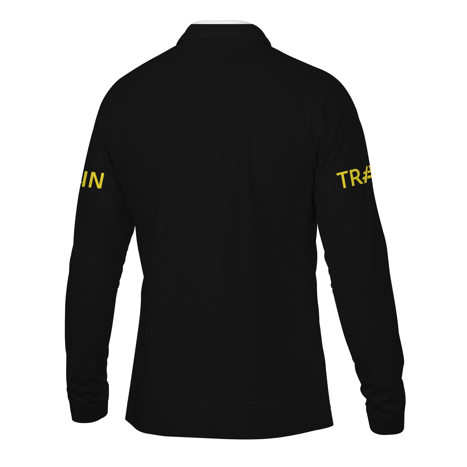 Railspirit Custom Name Clinchfield Railroad Long Sleeve Polo Shirt Railroad Crossing Sign Printed Shirt