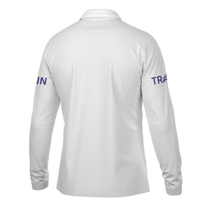Railspirit Custom Name New York, Chicago and St. Louis Railroad Long Sleeve Polo Shirt Railroad Crossing Sign Nickel Plate Road Printed Shirt