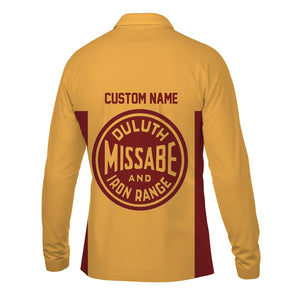 Railspirit Custom Name Duluth, Missabe, & Iron Range Railroad Long Sleeve Polo Shirt Yes I Need All Those Train Printed Shirt
