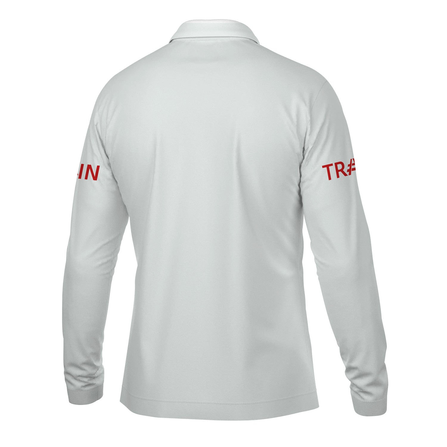 Railspirit Custom Name The Chief Santa Fe Railroad Long Sleeve Polo Shirt Railroad Crossing Sign Printed Shirt