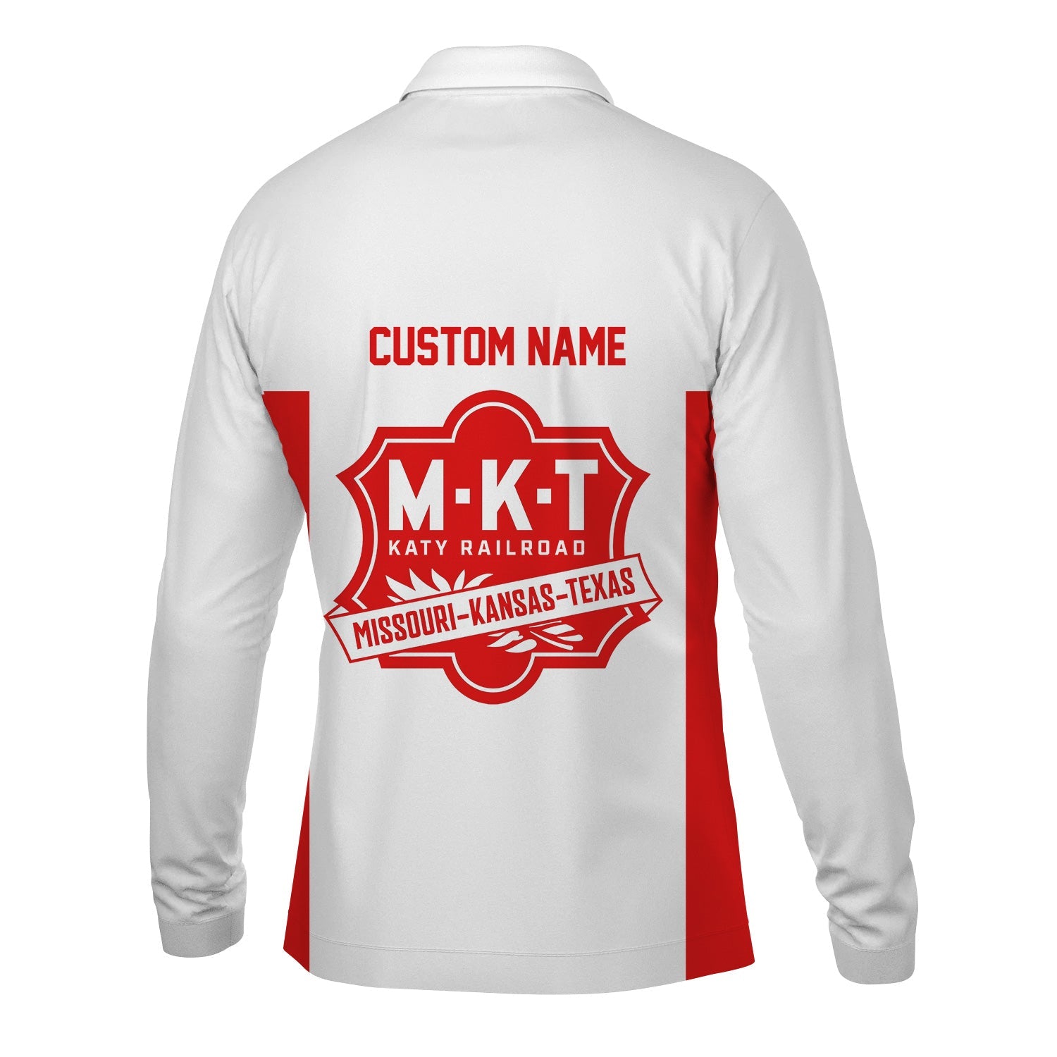 Railspirit Custom Name Katy Railroad Long Sleeve Polo Shirt Yes I Need All Those Train Printed Shirt