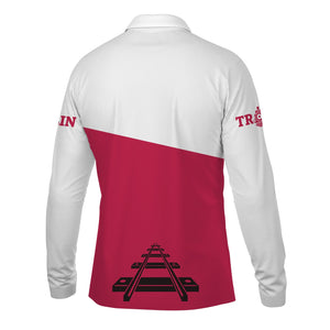 Railspirit Custom Name Durango And Silverton Narrow Gauge Railroad Long Sleeve Polo Shirt One Track Mind Printed Shirt