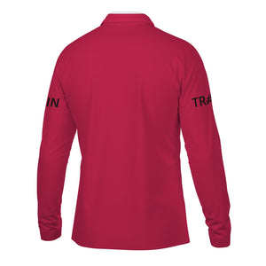 Railspirit Custom Name Durango And Silverton Narrow Gauge Railroad Long Sleeve Polo Shirt Railroad Crossing Sign Printed Shirt