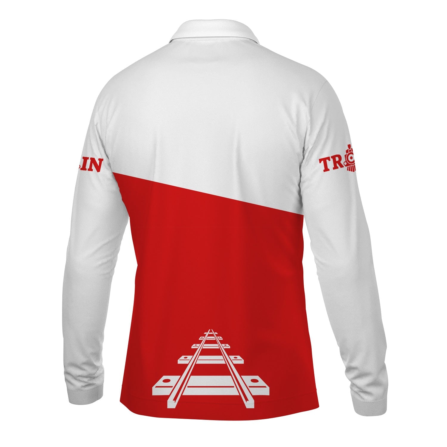 Railspirit Custom Name Monongahela Railroad Long Sleeve Polo Shirt One Track Mind Printed Shirt