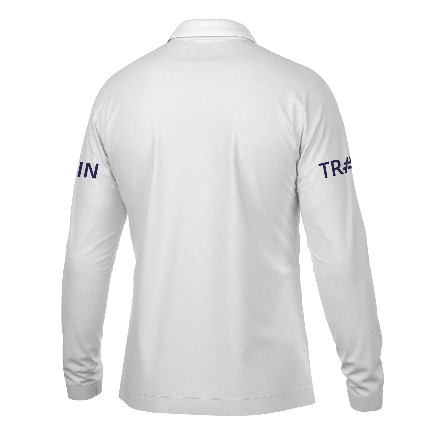 Railspirit Custom Name CSX Transportation Railroad Long Sleeve Polo Shirt Railroad Crossing Sign Printed Shirt