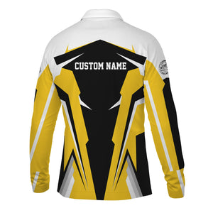 Railspirit Personalized Central of Georgia Railway Long Sleeve Polo Shirt Strong Line Train Long Sleeve Polo Shirt Gift Idea For Train Lover