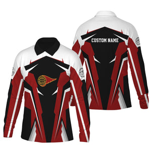 Railspirit Personalized Western Maryland Railway Long Sleeve Polo Shirt Strong Line Train Long Sleeve Polo Shirt Gift Idea For Train Lover