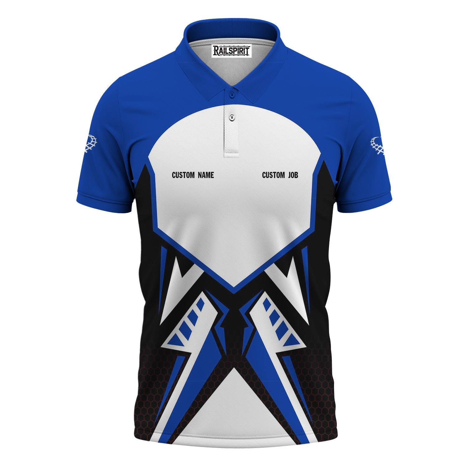 Railspirit Personalized Long Island Railroad Polo Shirt Vibriant Style with Custom Position Train Shirt