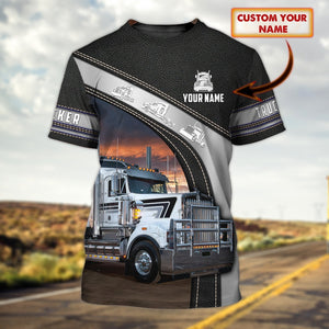 Custom Trucker T Shirt For Men & Women, Cute Truck On Shirt Best Gift To Trucker