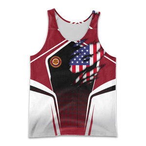 Railspirit Personalized Chicago Great Western Railroad Men Tank Top American Eagle Vintage Train Shirt