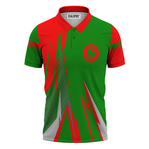 Railspirit Personalized Elgin Joliet And Eastern Railroad Polo Shirt Lightning-Inspired Railway Style Shirt For Train Lovers